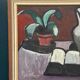 Original Swedish Oil on Canvas – “Pitcher and Plant” by Evy Olesen