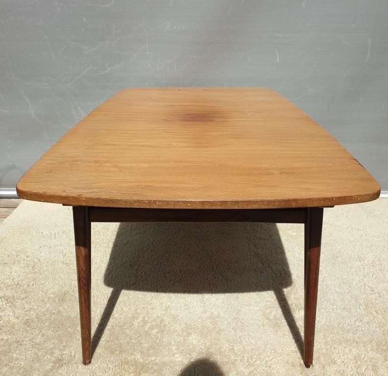Scandinavian table 2 extensions teak "tray in its juice"