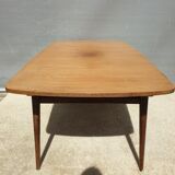 Scandinavian table 2 extensions teak "tray in its juice"