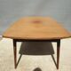 Table scandinave 2 allonges teck "plateau dans son jus"