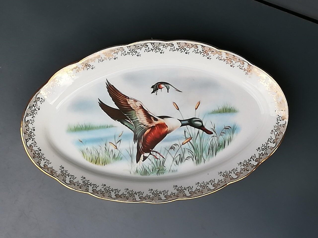 Antique dish in Limoges Porcelain