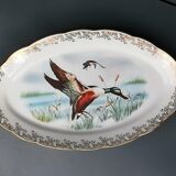 Plat ancien en porcelaine de Limoges