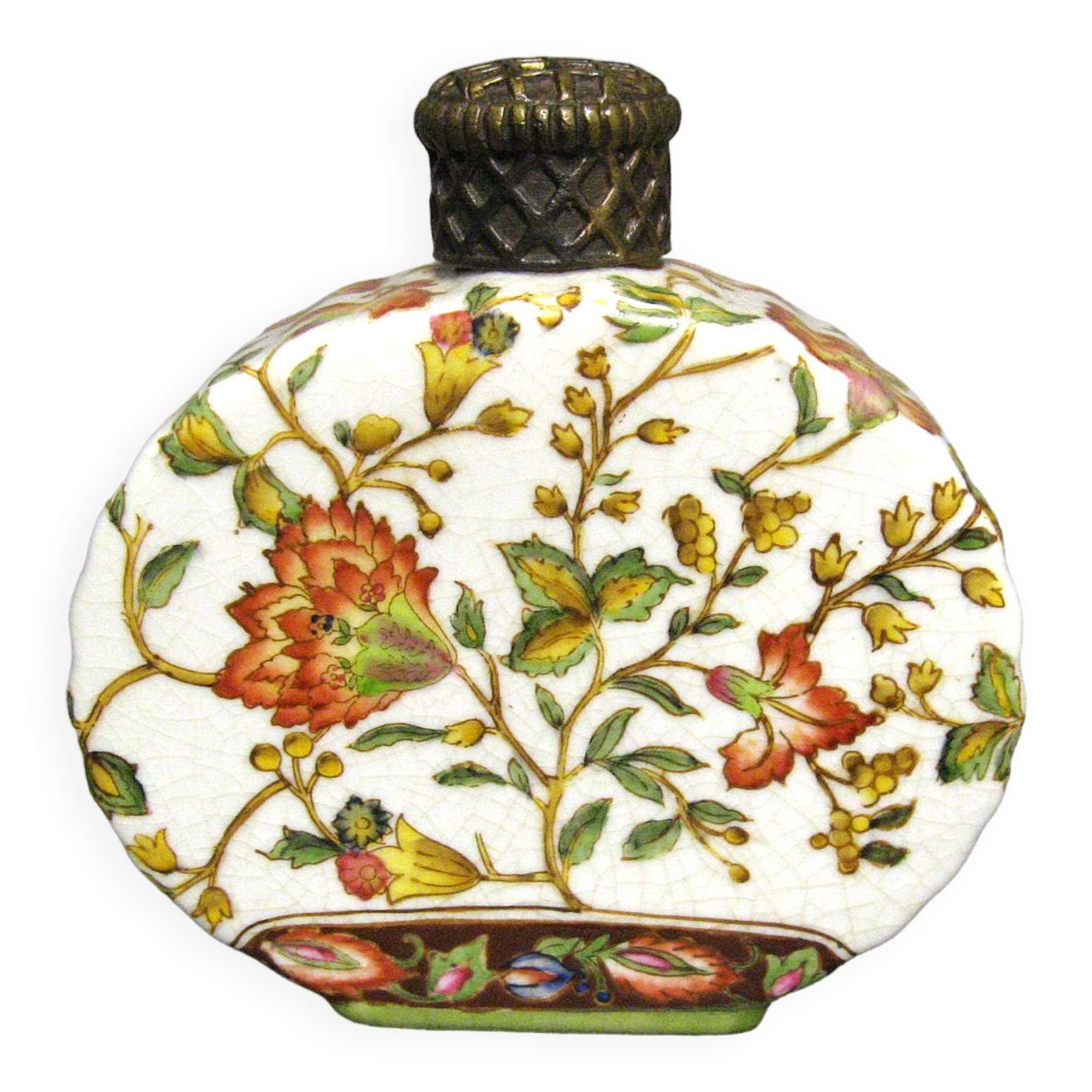 Wong Lee cracked porcelain bottle 1895.