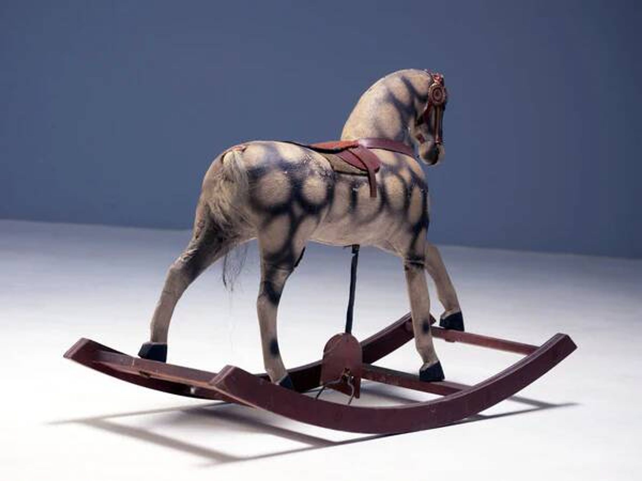 Antique rocking horse, Czechoslovakia, 1940s