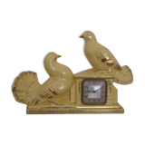Art deco pendulum decorative ceramic doves