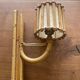 Bamboo and rattan wall light