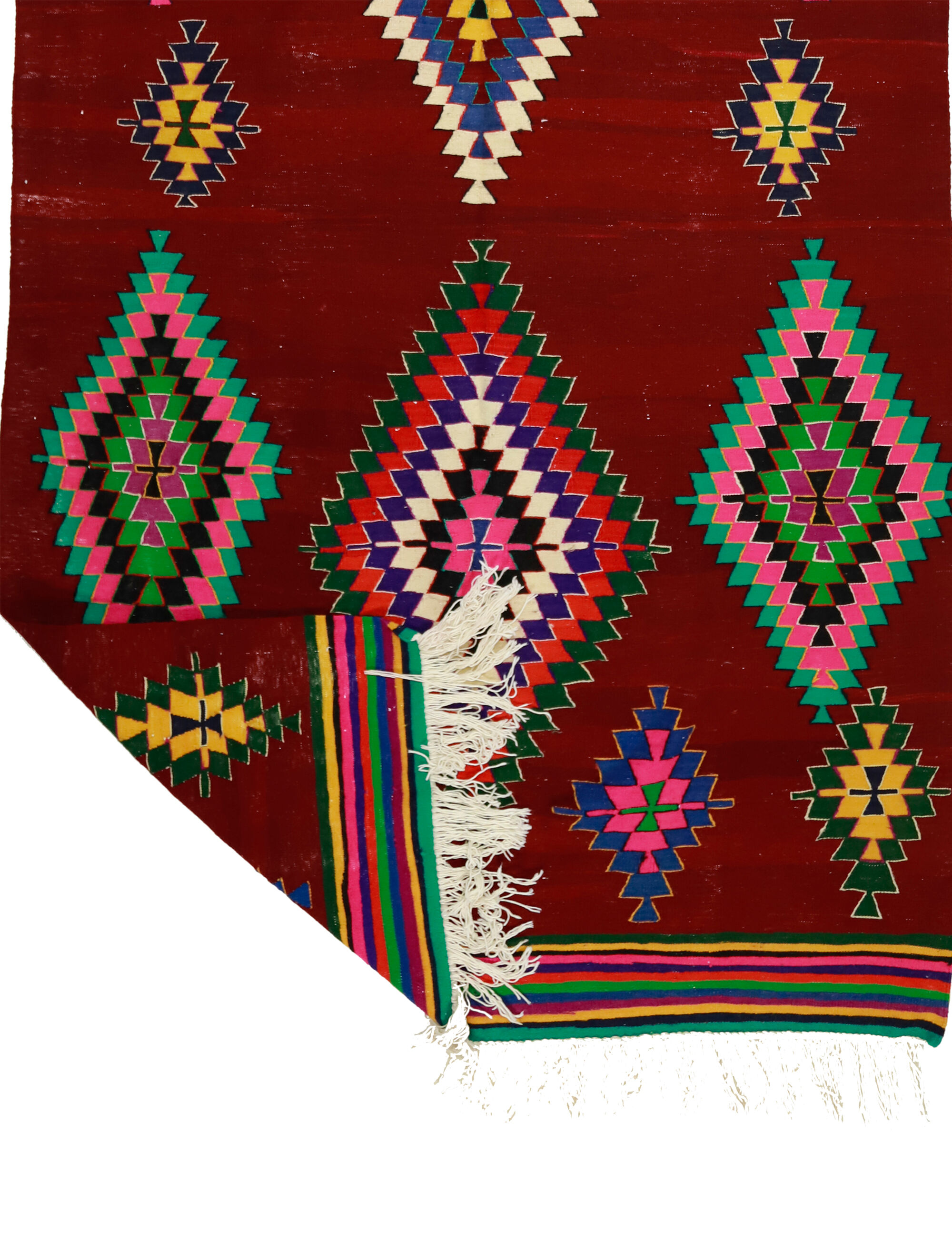 Anatolian handmade kilim rug 340 cm x 164 cm