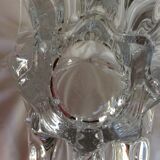 Crystal fruit cup with handles Art Vannes France - vintage