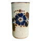 Vintage Floral Mexican Pottery Vase Signed Numbered 6 Mexico CO
