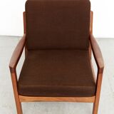 Fauteuil "Senator" du milieu du siècle par Ole Wanscher pour France & Søn