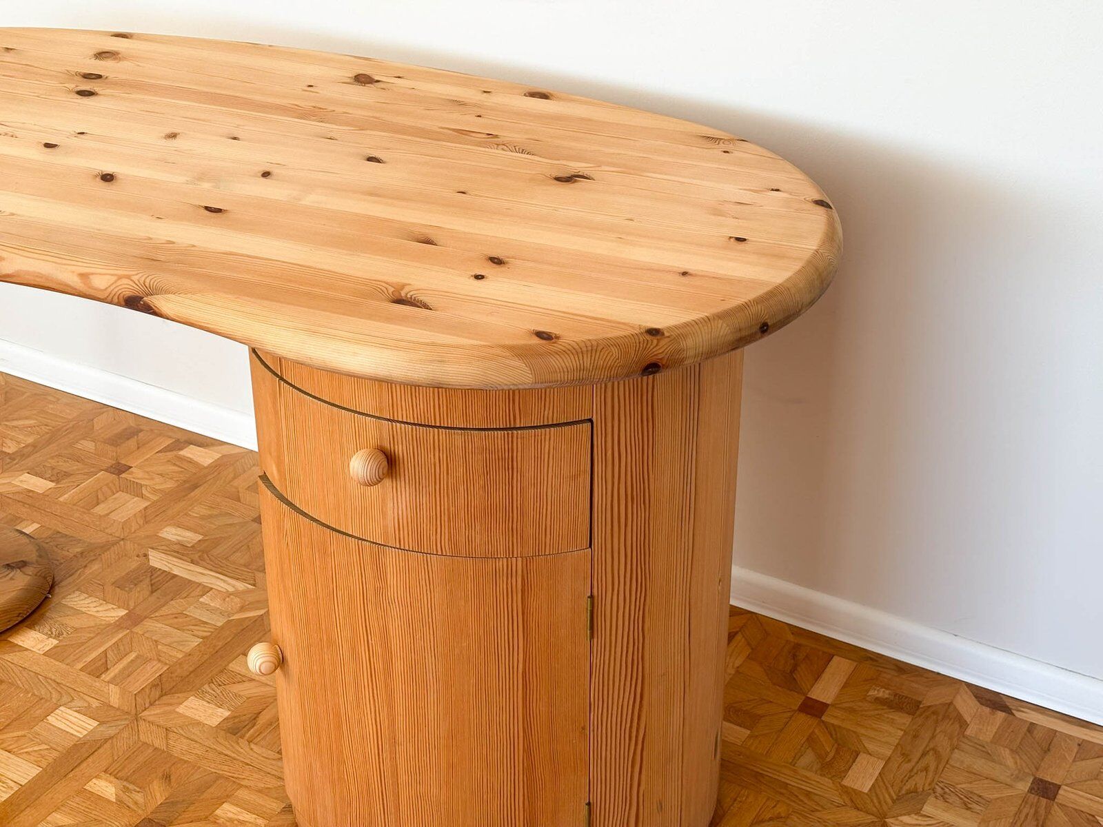 Kidney-shaped desk attributed to CFC Silkeborg, Denmark, 1990s