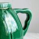 Ceramic teapot, bright green.