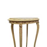 Antique French Classic Side Table with marble top, late 1800s
