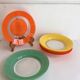 Coloured Duralex plates