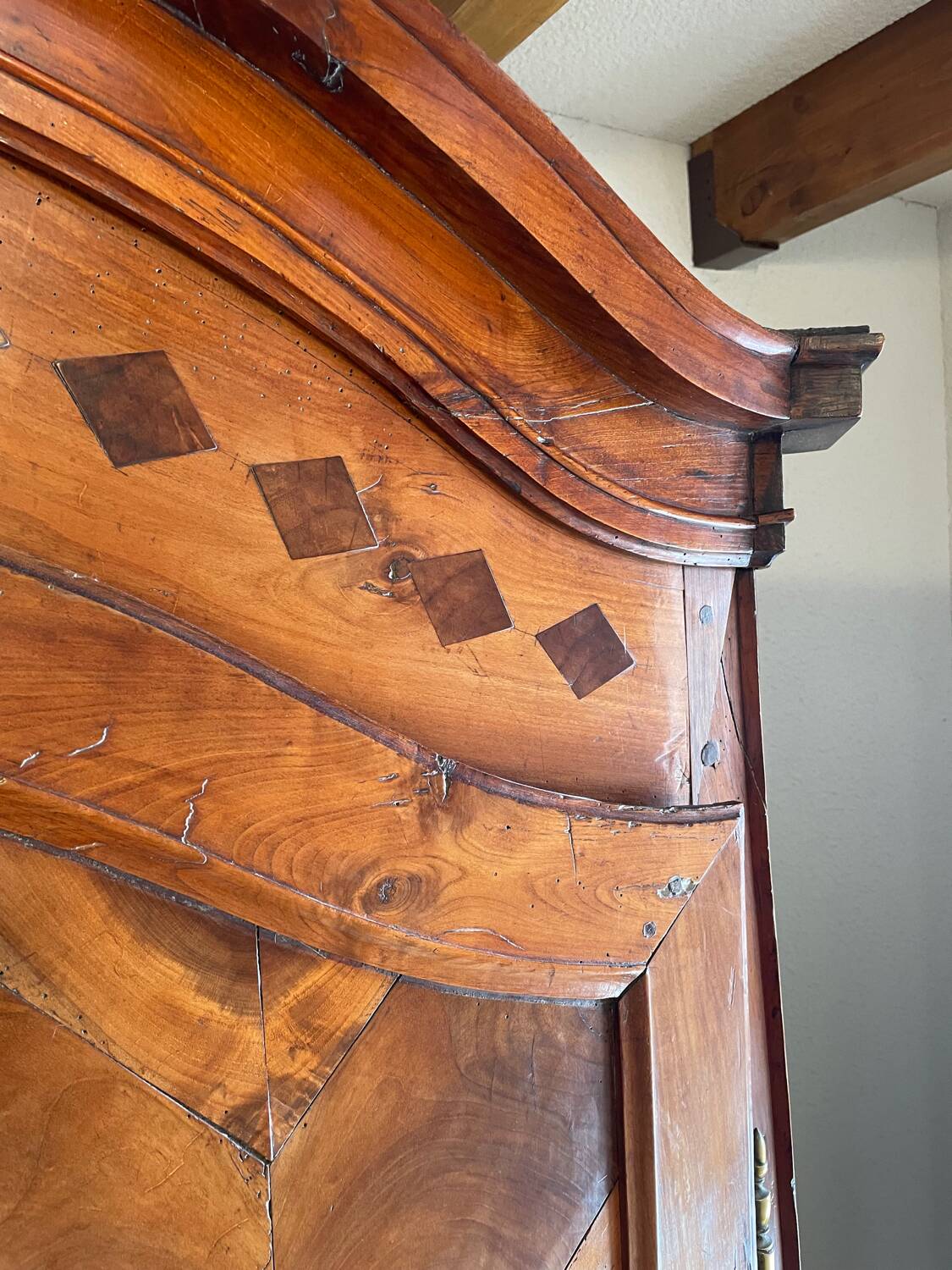 19th-century antique wardrobe