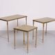 Hollywood Regency Maison Jansen style Brass nesting tables France