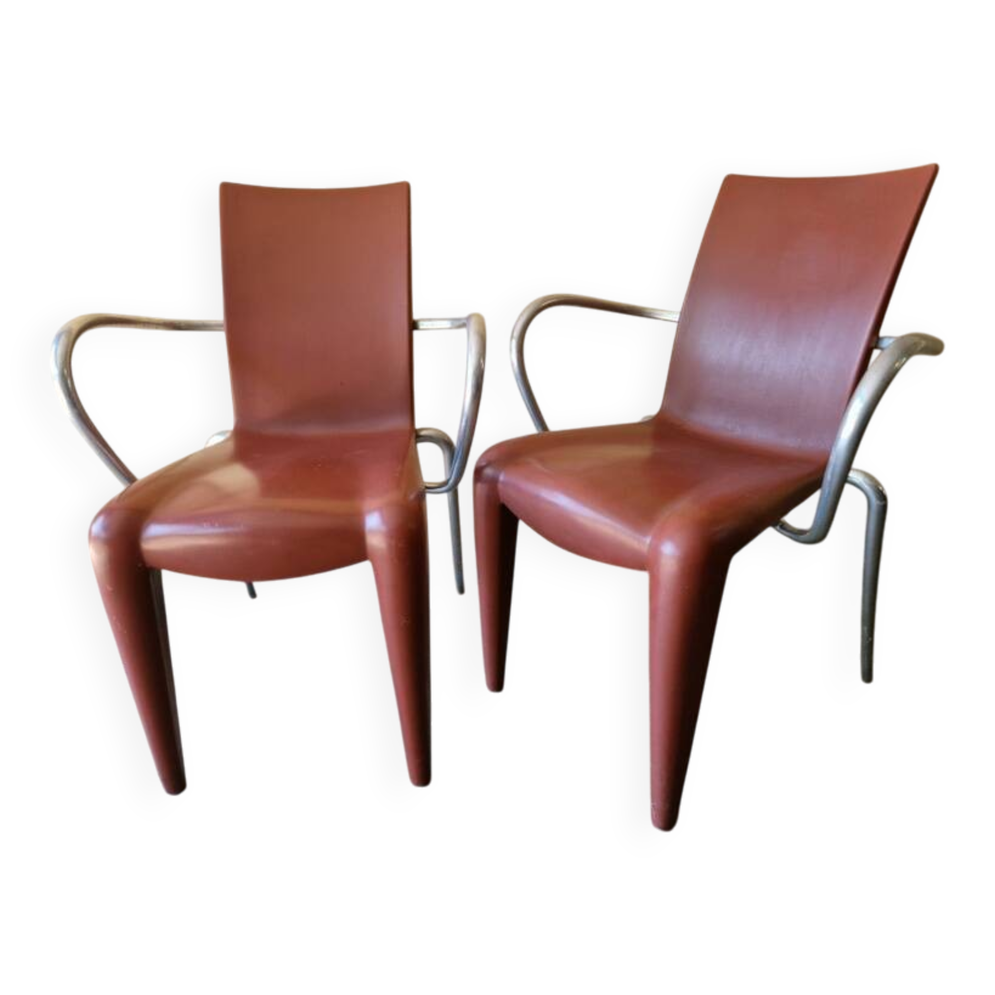 Philippe Starck Series of 2 Louis 20 armchairs, Vitra editions 1994