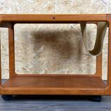 60s 70s teak table side table newspaper stand Danish Design Denmark
