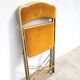 Pair of vintage mustard Opera chairs from the 70s.