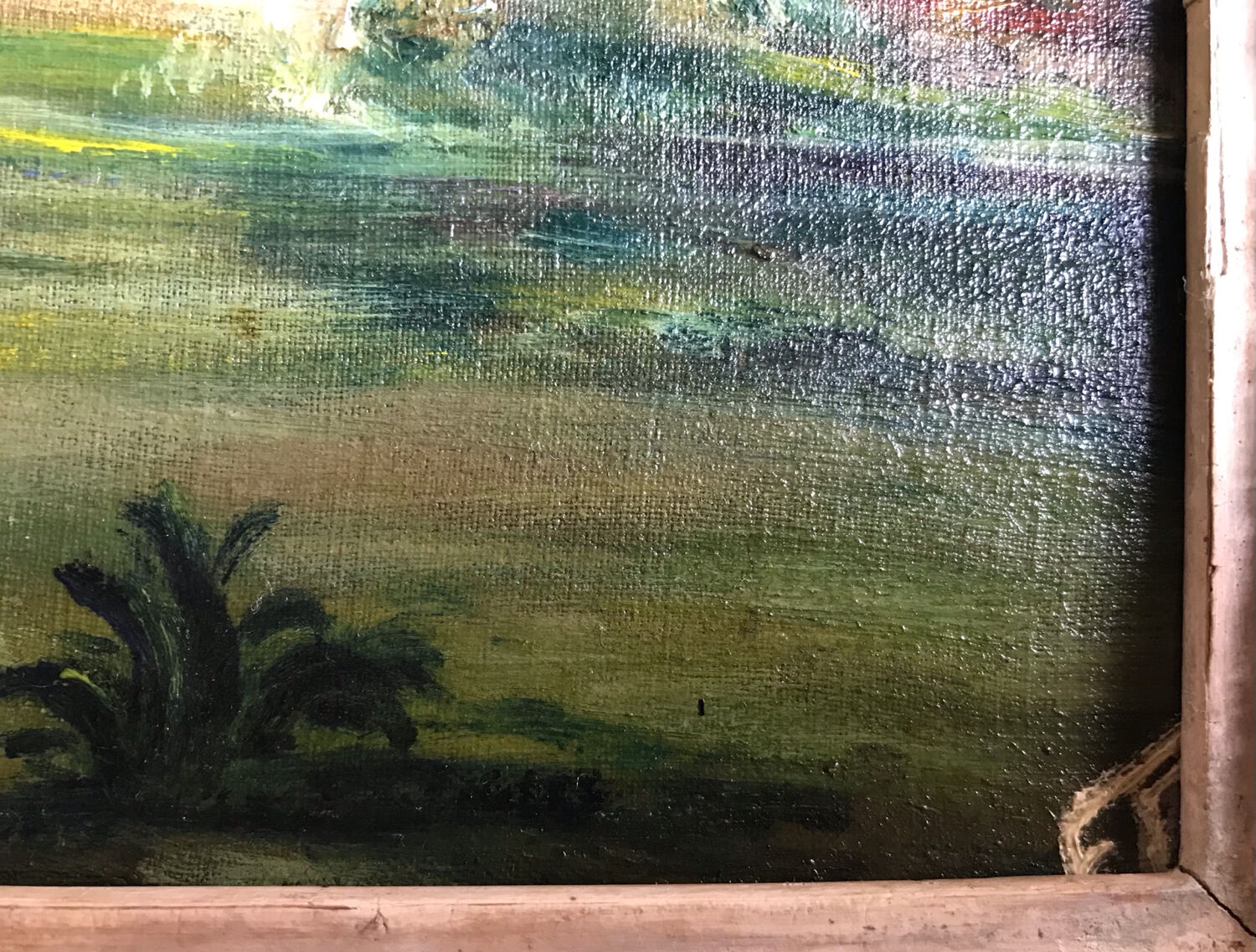 Pont-Aven, Chapel of Trémalo, around 1930. Oil on canvas monogrammed.