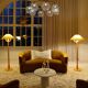Sculptural modern floor lamps in pine, Sweden 1970s.