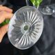 Set of 4 cut crystal white wine glasses