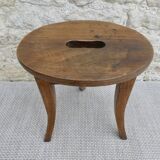 Wooden tripod stool, handle