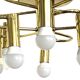 Brass suspension Mid-century 10 arms by Honsel Leuchten