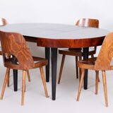 Extendable Art Deco Dining Table Designed by Jindřich Halabala, UP Závody, 1940s