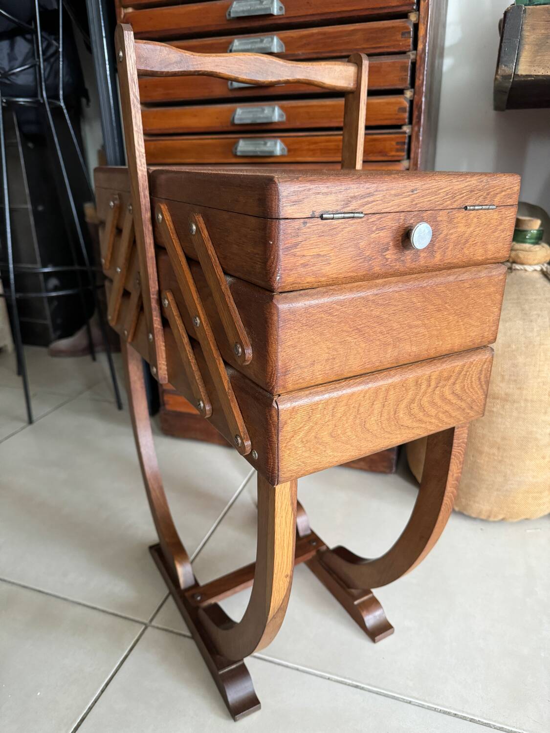 Old vintage woodworker