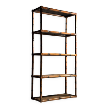 Faux bamboo bookcase