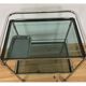 1970 chrome and smoked glass service, professional furniture, industrial style