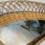 46x65cm rattan mirror