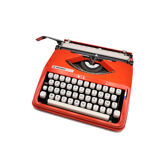 Machine à écrire hermes baby orange corail cursive révisée ruban neuf