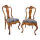 A pair of antique chairs from the late 19th century, France. After renovation.