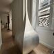 Monumental sculptural vase in aluminium – Italian design – De Castelli