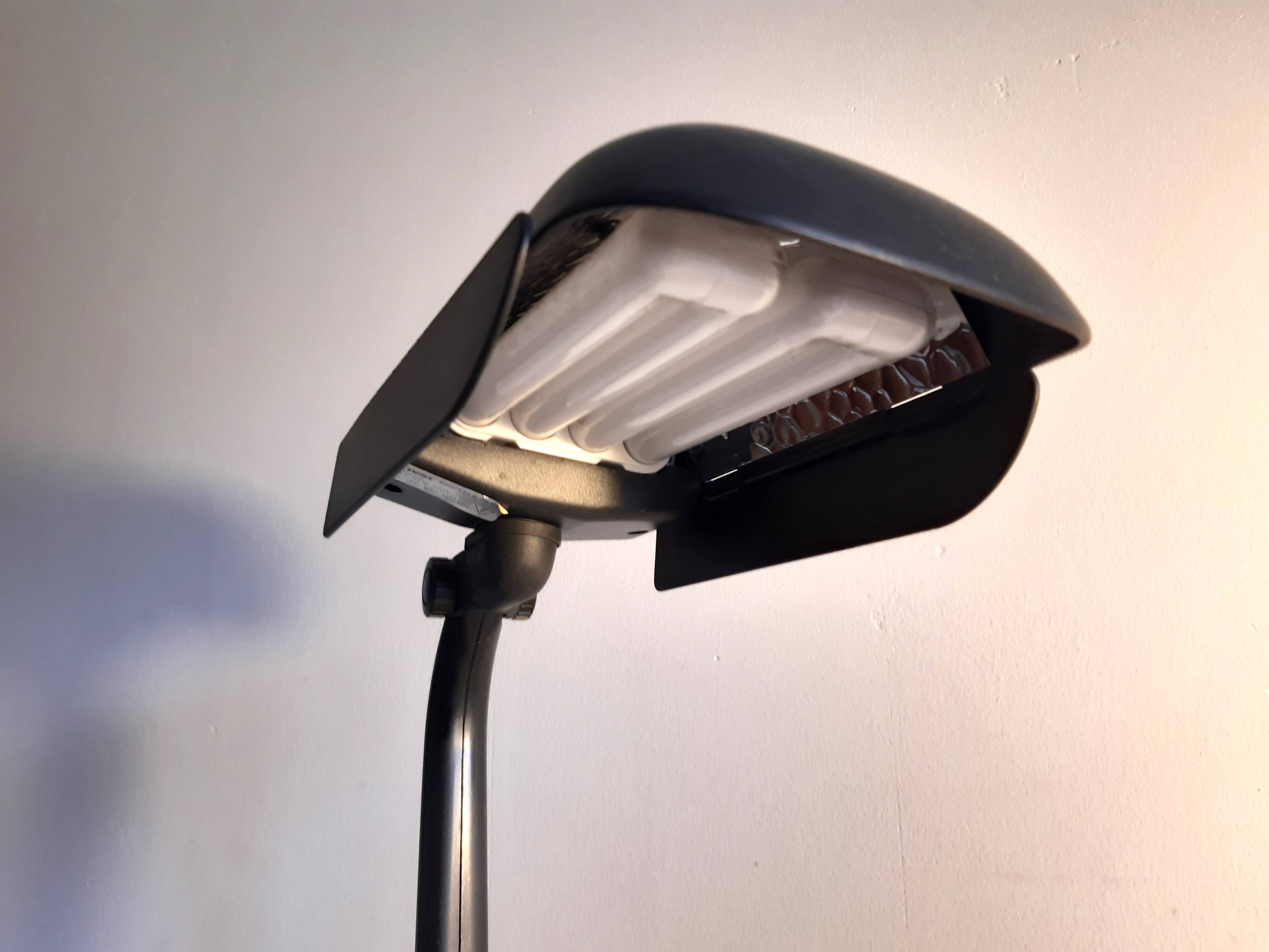 Vintage industrial black LIVAL desk lamp