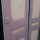 Pairs of large antique Haussmann-style wardrobe doors from the 19th century.