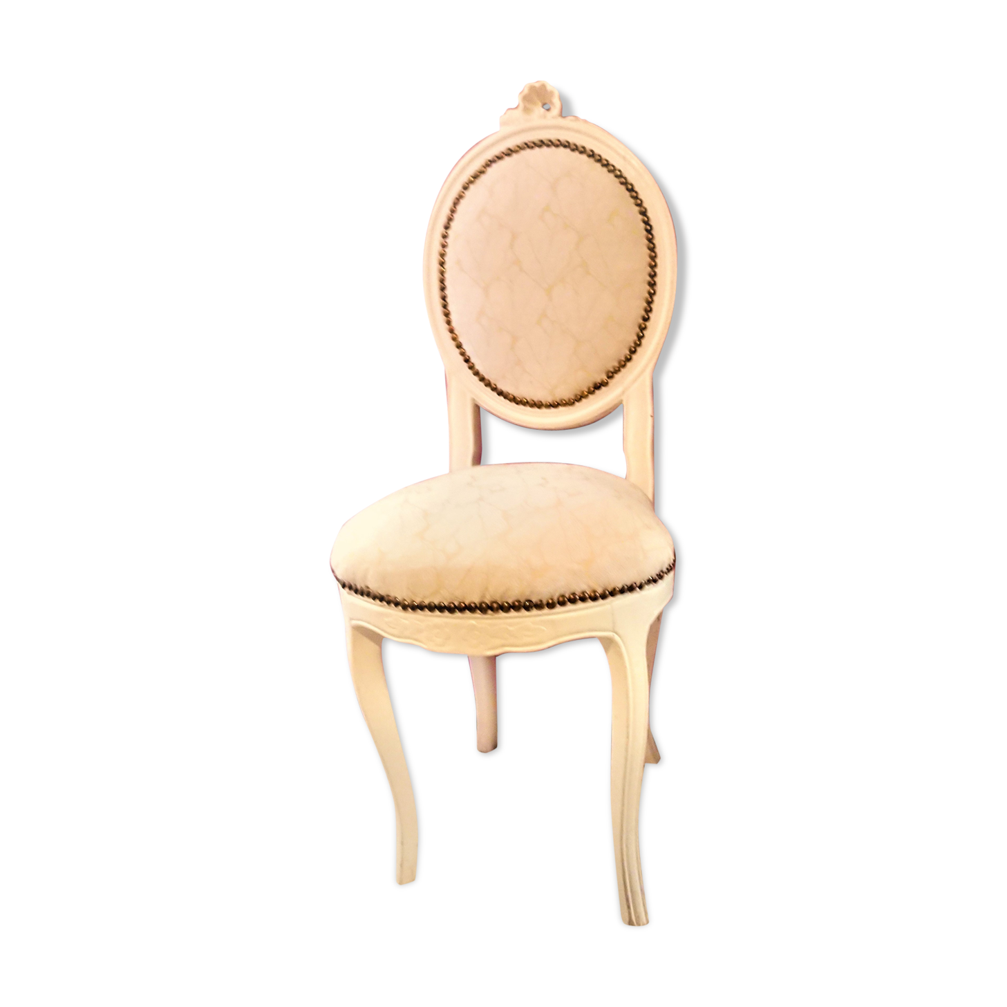 Medallion chair baroque style restored new jacquard fabric REF: 2021010203