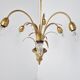 Brass pineapple chandelier, 1970s