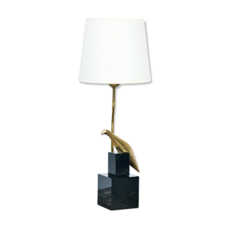 Desk lamp by Philippe Jean Brass signed, 1970