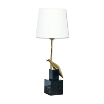 Office lamp by Philippe Jean in brass and stamped, circa 1970