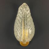 Applique murale en feuille de verre de murano années 1950