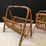 Pair of rattan review doors 1960