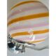 Pair of Contemporary Amber and Pink “Rods” Murano Glass Wall Sconces