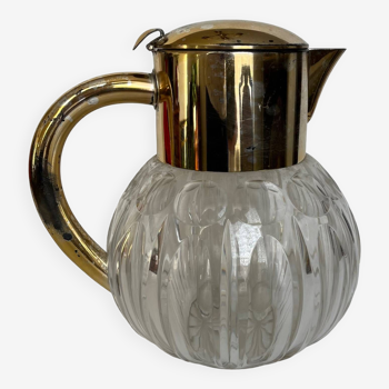 Cut crystal cooling pitcher