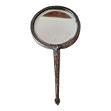 Old hand mirror beveled glass