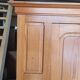 Parisian wardrobe in vintage pine old manufacture 1950