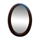 Miroir ovale biseauté Art Déco