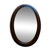 Bevelled oval Art Deco mirror